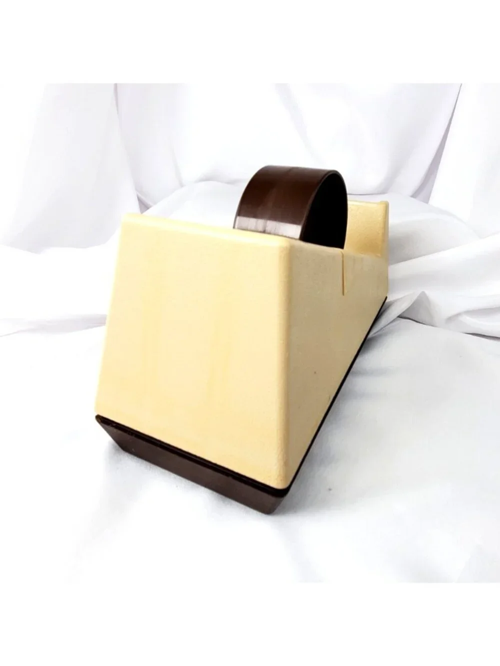 VTG 3M Scotch C-25 Heavy-Duty Desktop Tape Dispenser Beige/Brown Model 28000 USA